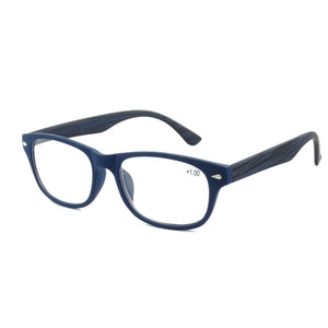 Spectrum reading glasses blue black square 2.50