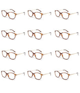Spectrum 12 pieces Reading glasses Havana gold assorti classic round