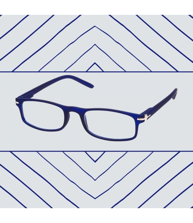 Spectrum Reading Glasses Mat Blue Rectangular 3.00