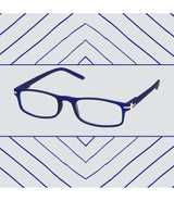 Spectrum Reading Glasses Mat Blue Rectangular 3.00