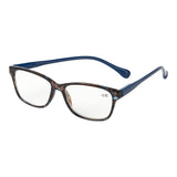 Spectrum reading glasses brown mottled rectangular 1.00