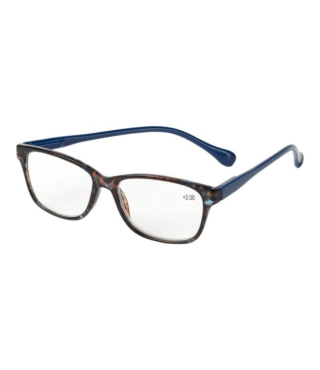 Spectrum Reading Glasses Brown Spotted Rectangular 3.50