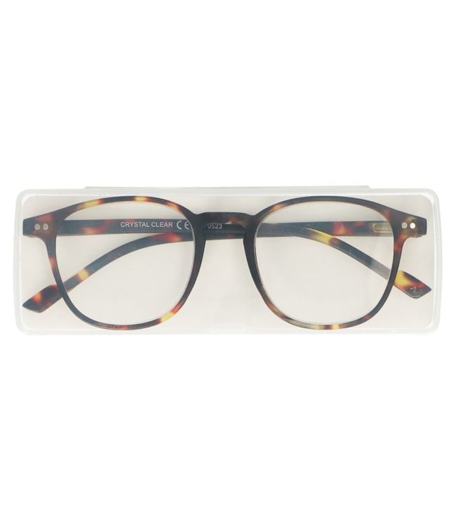 Spectrum Reading glasses Ultra flat in Case Havana 1.00