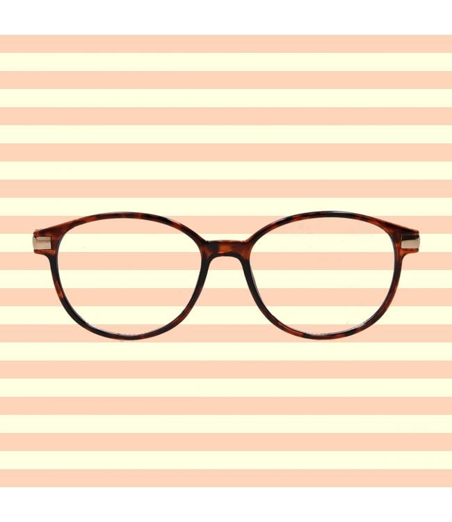 Spectrum Reading glasses Havanna Gold 3.00 Classic round