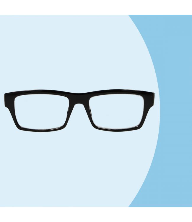 Spectrum Reading Glasses Black 1.50 Rectangular