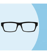 Spectrum Reading Glasses Black 2.00 Rectangular