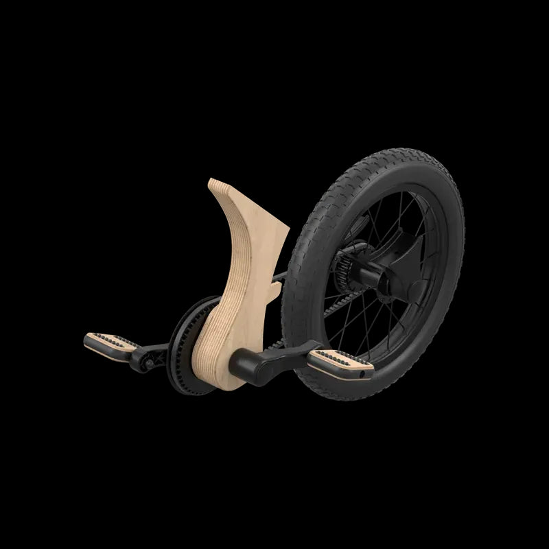 Lay and go pedal bike add-on
