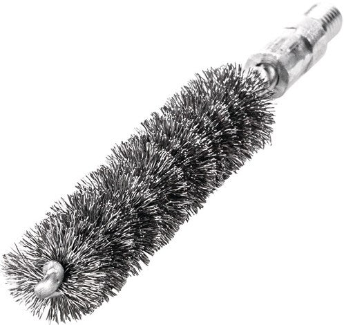 Brosse à tuyaux Lessmann | longueur 115 mm d. 20mm | fil d'acier ondulé | longueur de dépôt 80 mm | 1 pièce - 500320 500320
