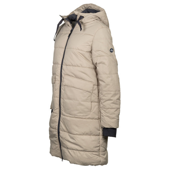 Life Line Howitt Fake Down Parka Ladies Beige Size 4XL