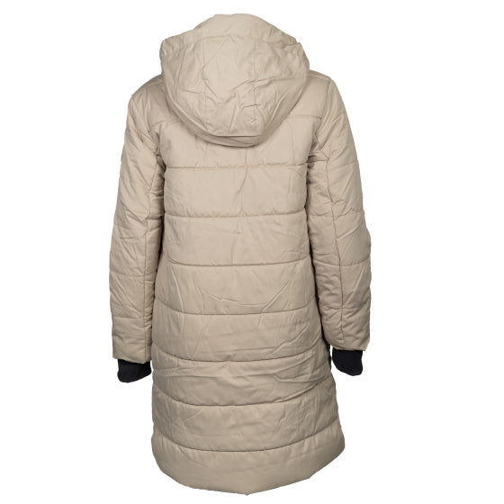 Life Line Howitt Fake Down Parka Ladies Beige Size 4XL