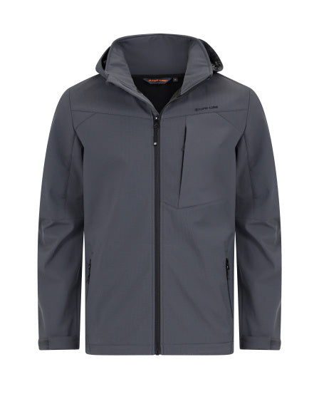 Life Line Murray Softshell Jacket Men Gray Size 4XL