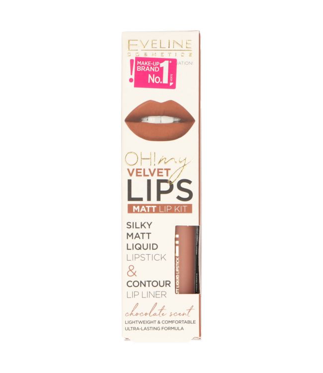 Eveline Oh! Moje rty Silky Matt Liquid Lip Kit č. 14 Choco lanýž