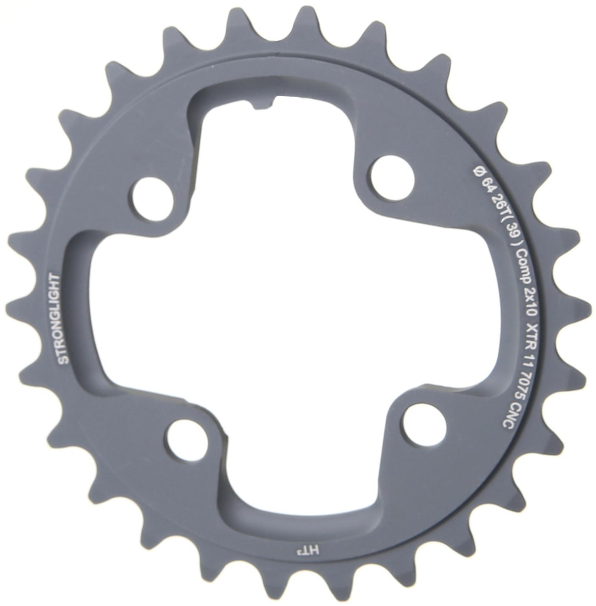 Stronglight chain ring strongl. ht3 26t inner alu black