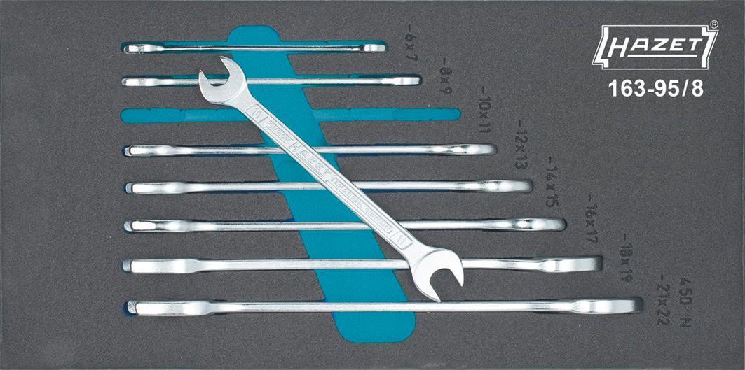 Hazet double-jaw wrench set 163-95 8 8-piece.