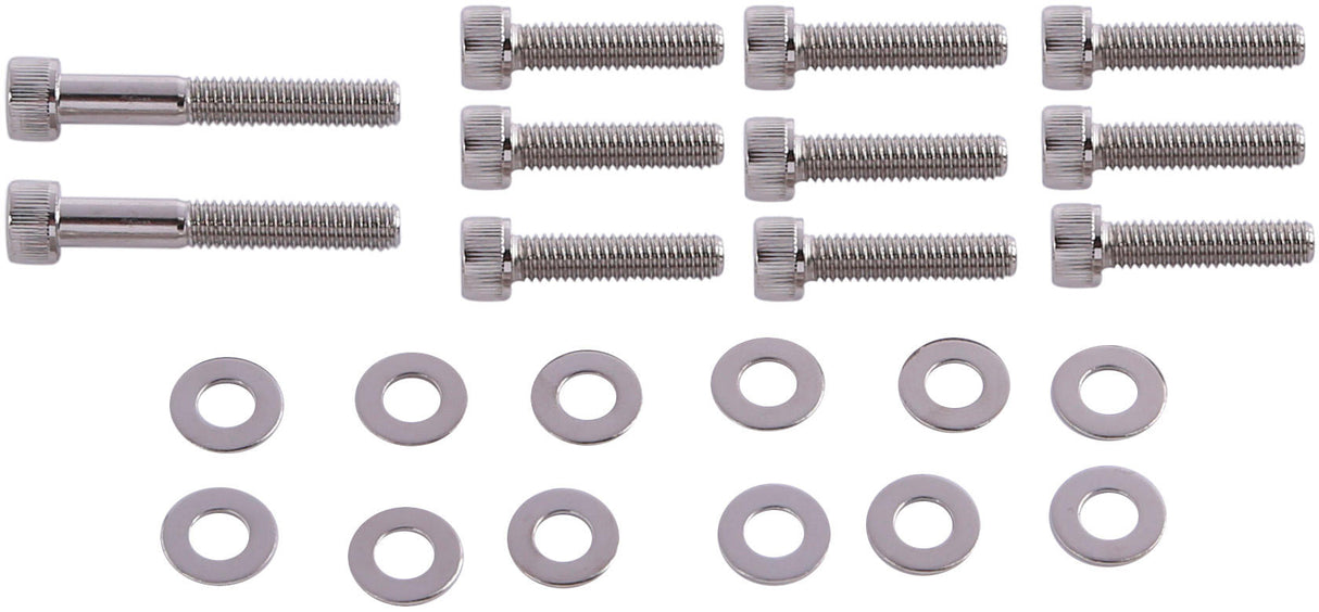 Tnt screw set engine cover minarelli 50 chrome