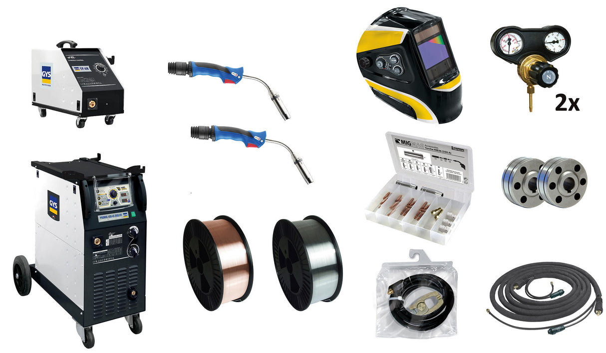 Gys welding machine promig 400-4s duo dv-set