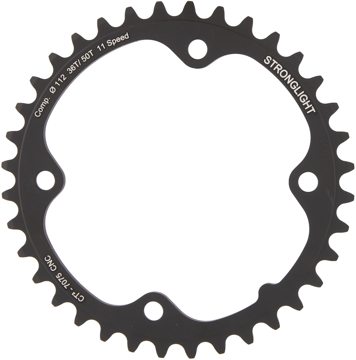 Stronglight chain ring strongl. ct2 36t inner cer.-tefl.coat.