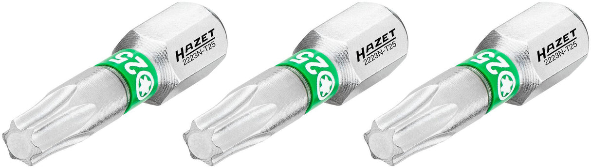 Hazet bit set 1 4 , torx, t25 2223n-t25 3 3-piece