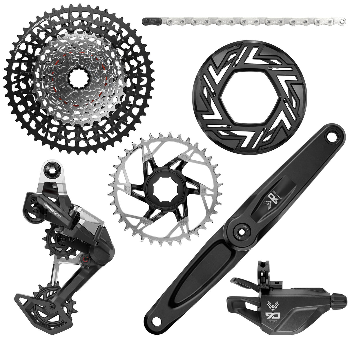 Sram shifting group set t eagle 90 brose 165 mm