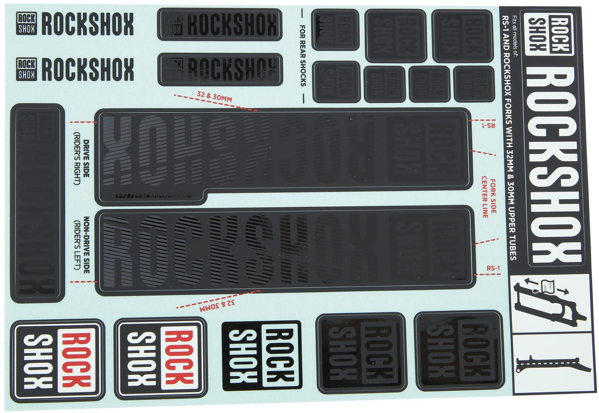 Rockshox decal set stealth