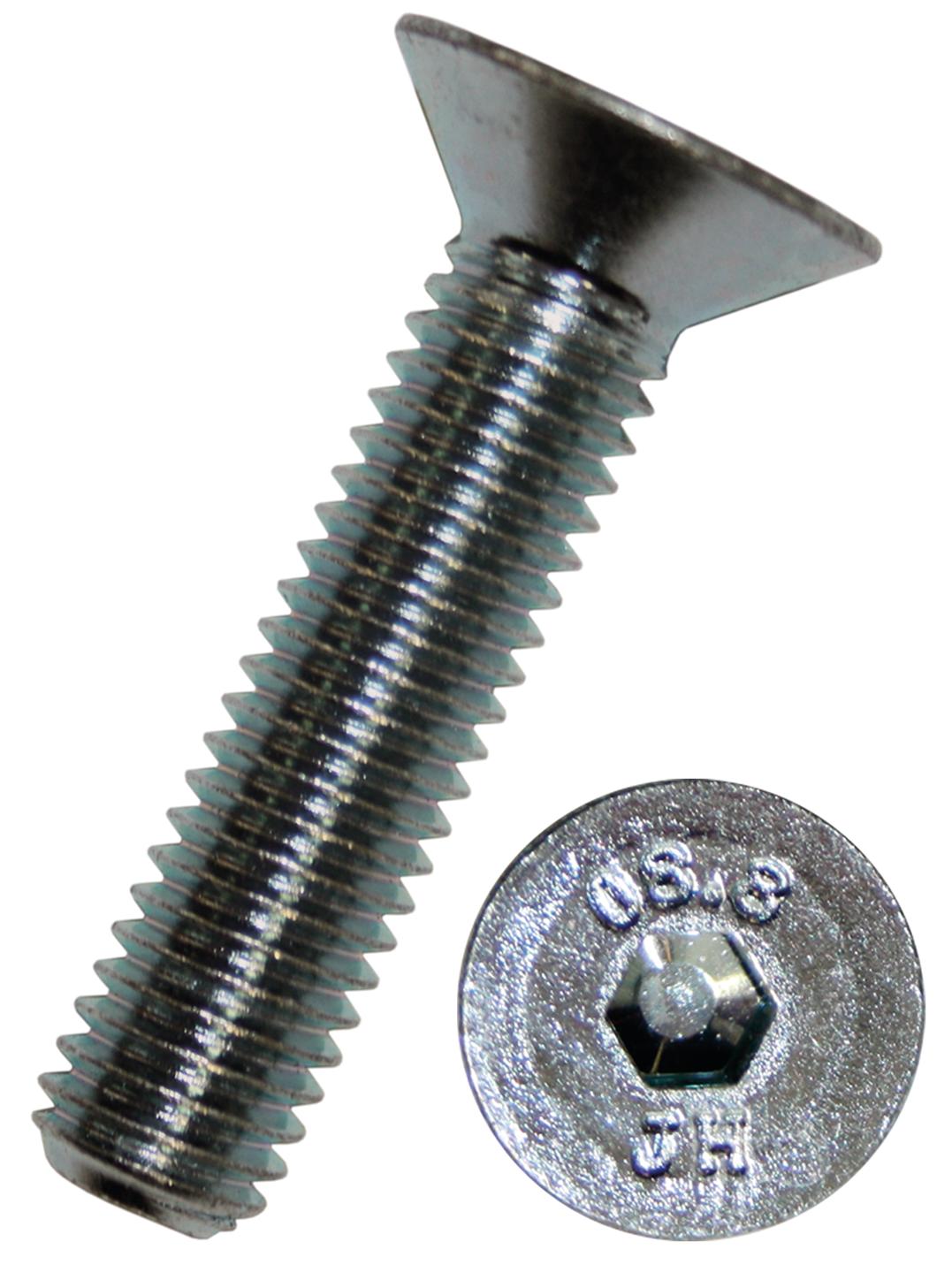 Dresselhaus countersunk screws .