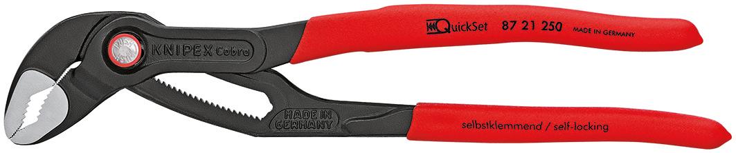 Knipex water pump pliers 250 mm cobra quick-set