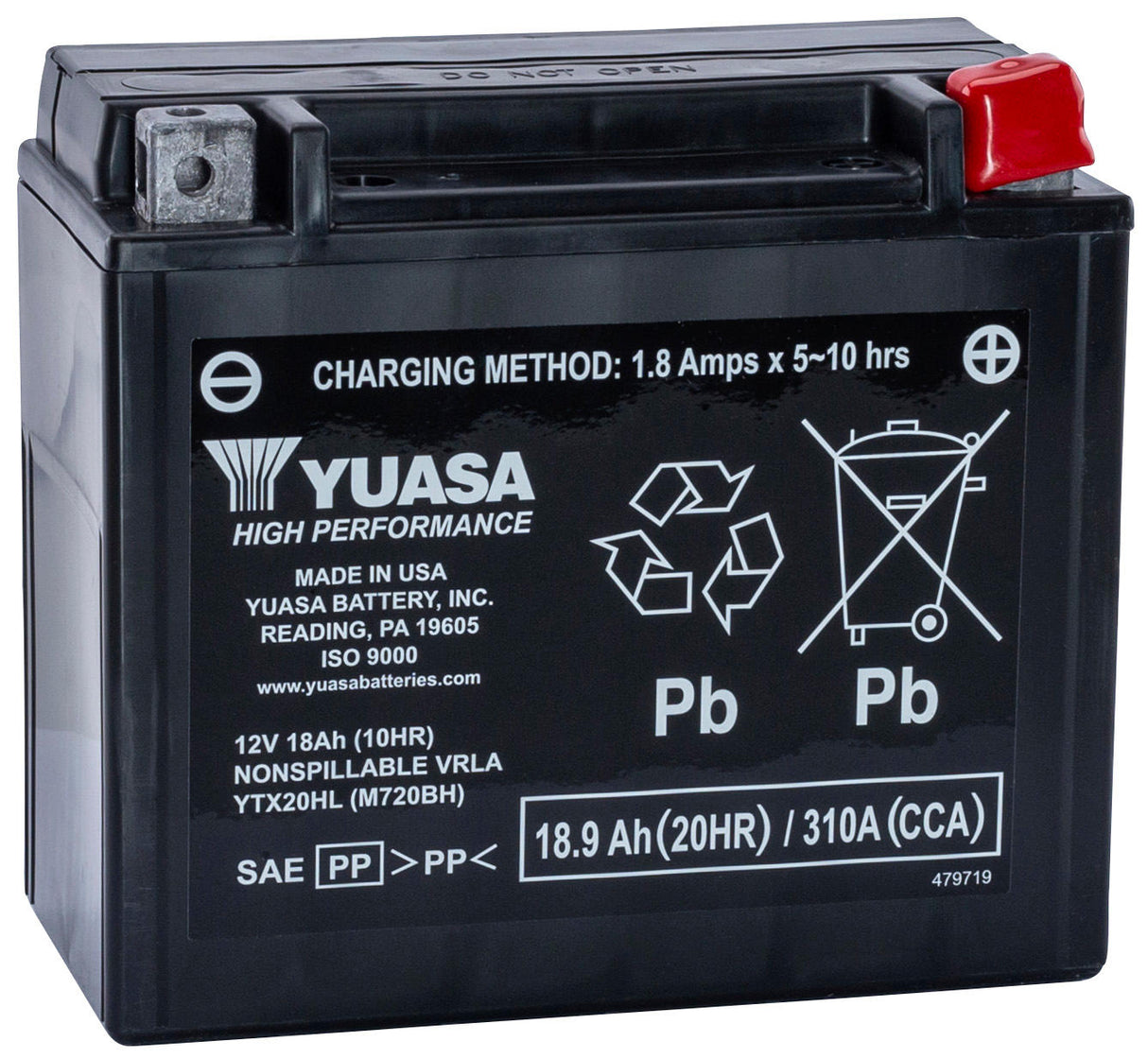 Yuasa battery ytx20hl agm