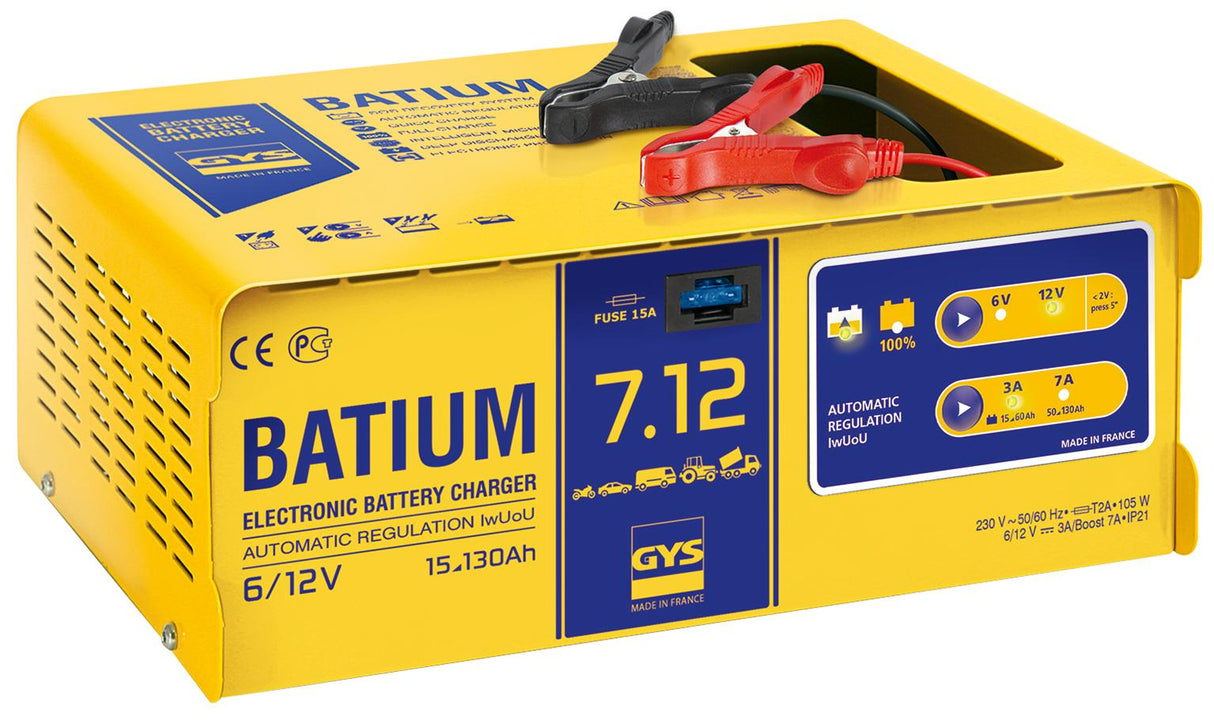 Gys charger 6 12volt batium 7 12