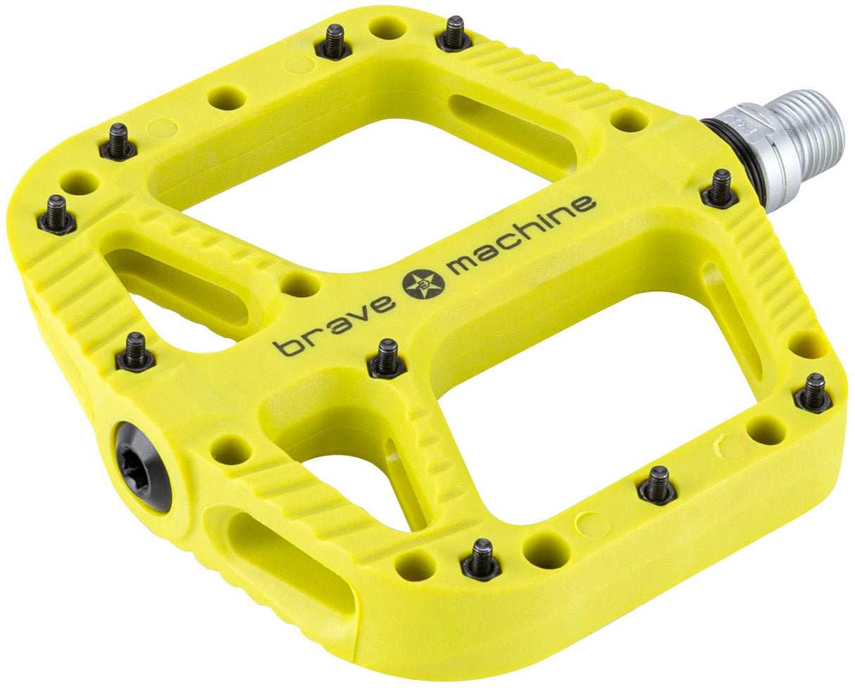 Brave platform pedal freeride xl limegreen