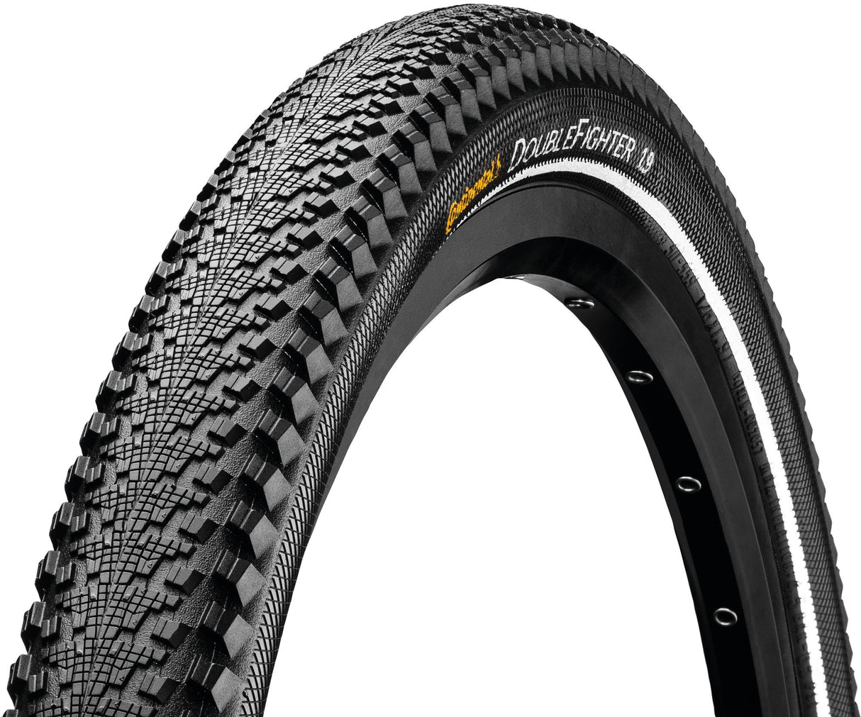 Zunaj Continental Doublefighter III 26 x 1,90 50-559 - črna z odsevom