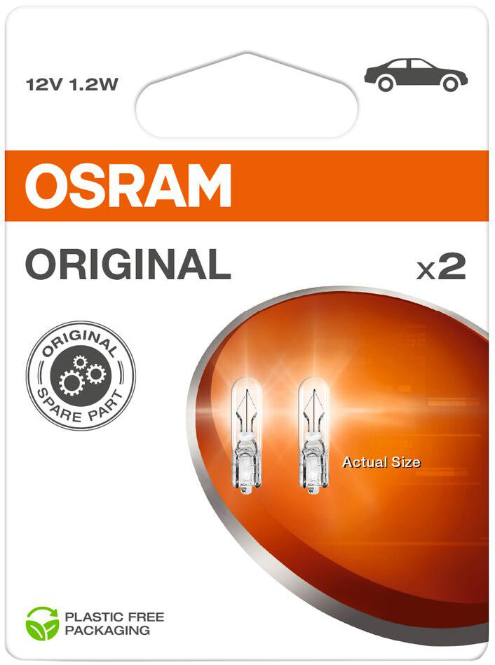 Osram glass base 12v1,2w 272102 blister
