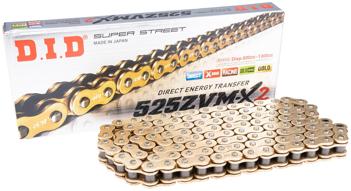 D.i.d chain did 525 zvmx2 98n gold gold open