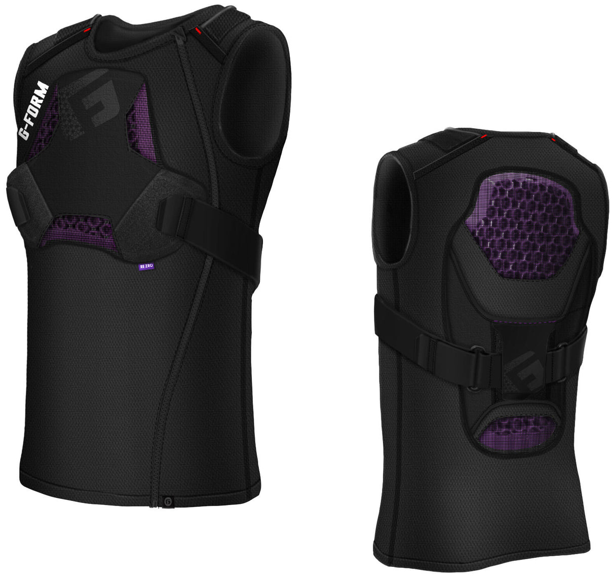 G-form chest back prot. mx spike size s black