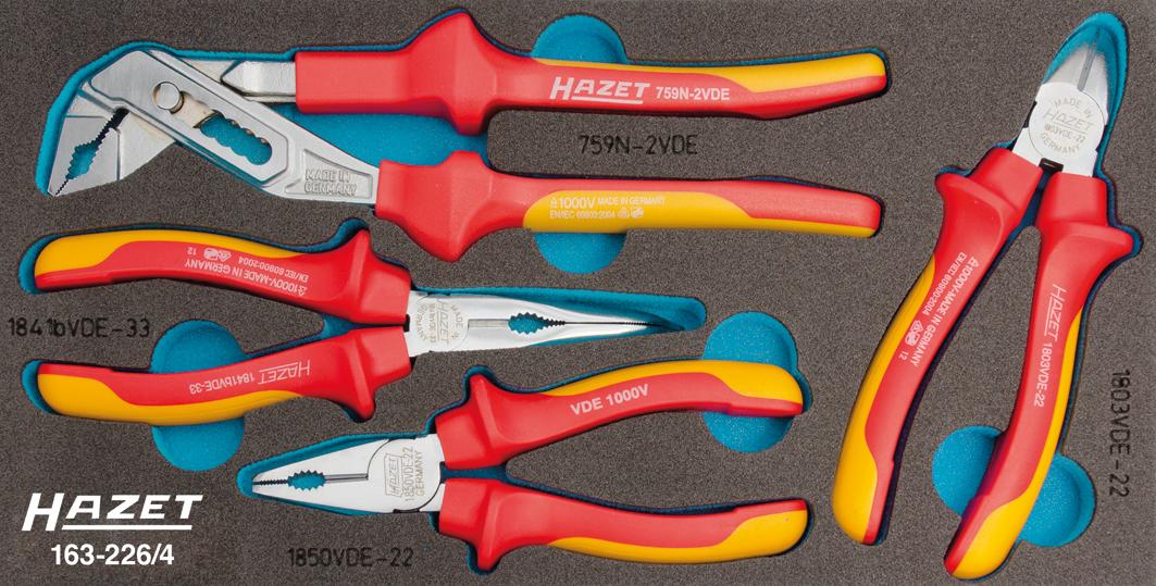 Hazet pliers set vde 4-part
