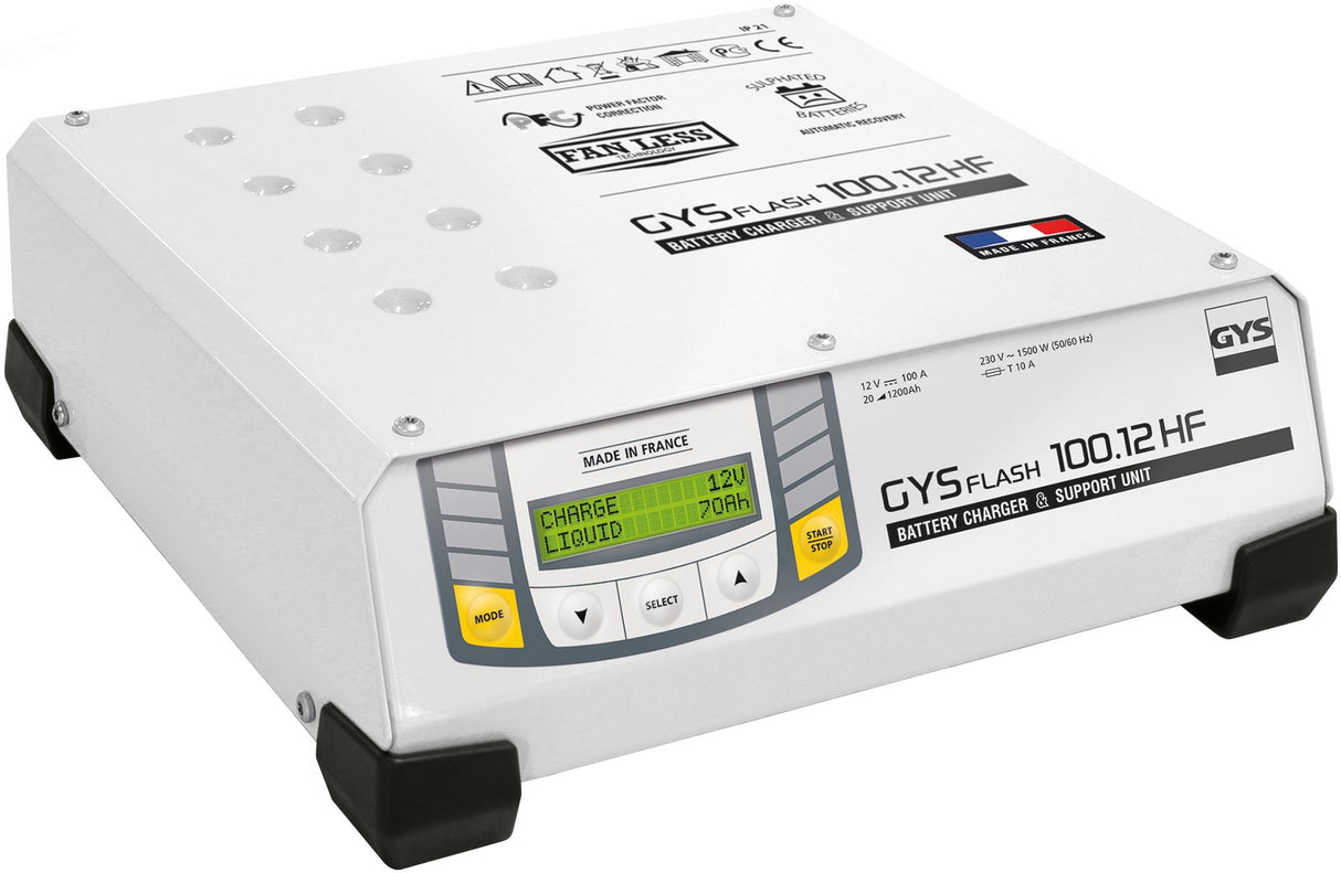 Gys battery charger flash 100.12 hf