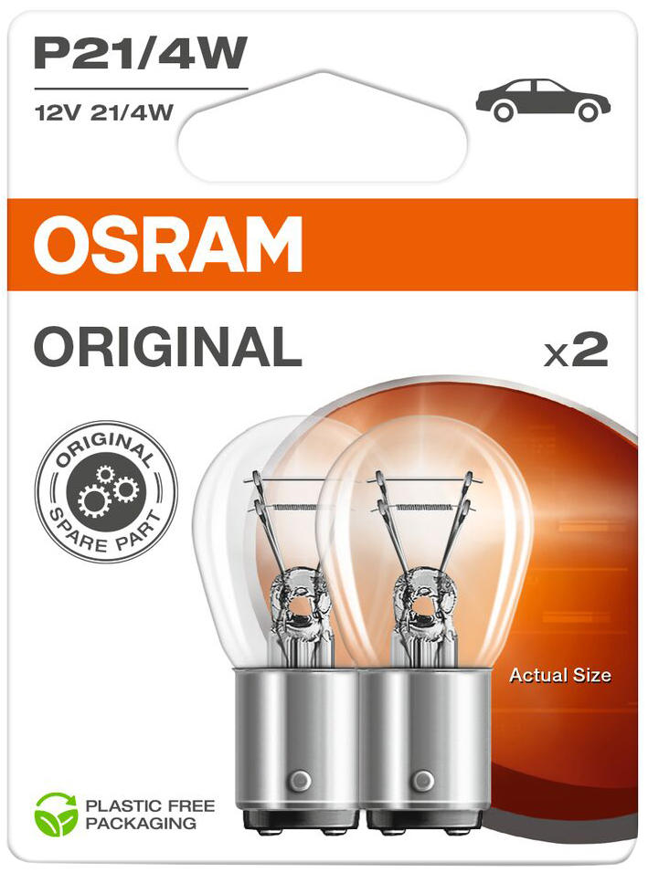 Osram ball lamps 12v 21 4w so. ba 15s blister
