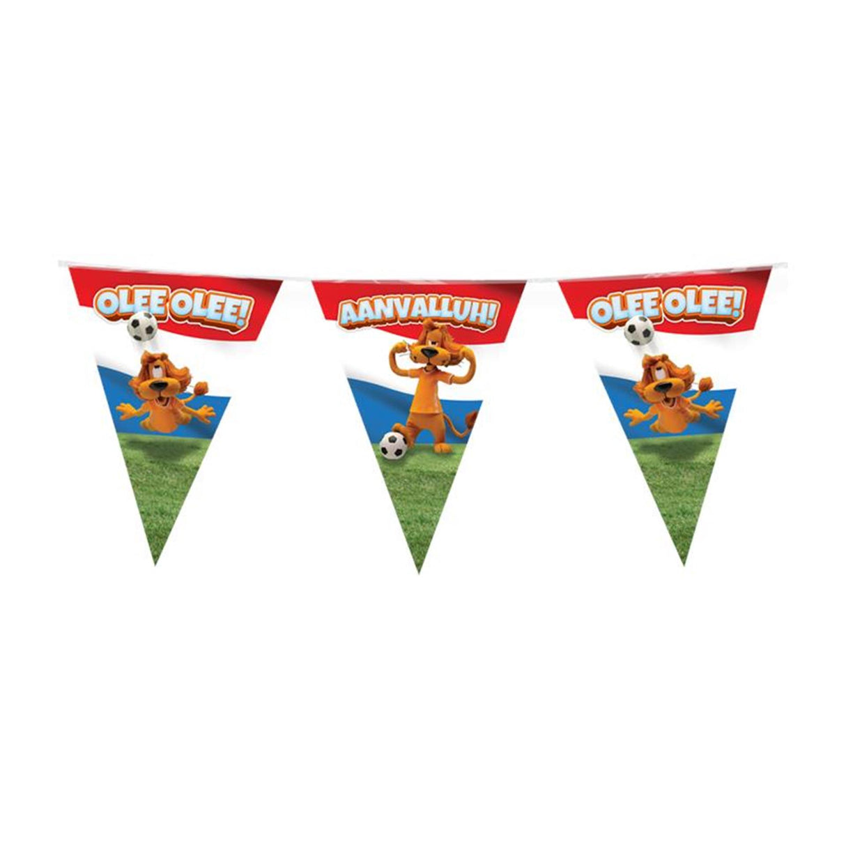 Paperdreams loeki - partyvlaggenlijn rood wit blauw