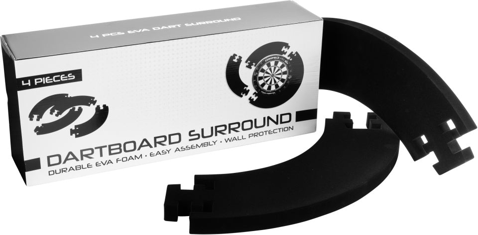 Longfield Darts Dartbord Randing per protezione da parete a 4 pezzi