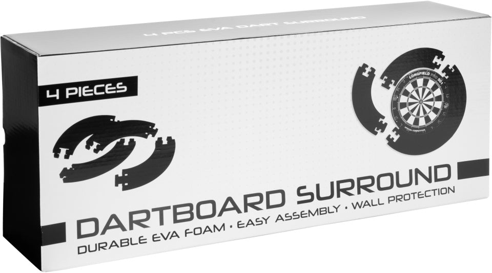 Longfield Darts Dartbord Randing per protezione da parete a 4 pezzi