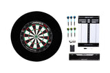 Torneo di Darts di Longfield Dartboard con accessori neri 8 pezzi