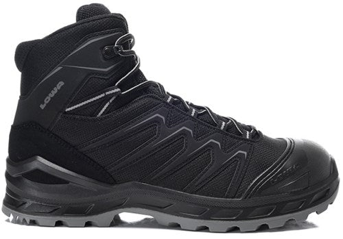 Lowa veiligheidsschoenen lowa werkschoen larrox work gtx mid 5480 s3 | zwart grijs | maat 46 - 4063606292718