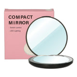 Lsp lusterka Kompaktowe lusterko workowe okrągłe 5x powiększające z diodą LED