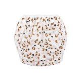 Leopard | khaki washable swim diaper