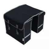 Double bicycle bag polyester 32l black gray