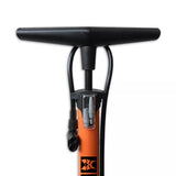 Fahrradpumpe mit Manometer 6 bar Orange