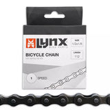 Lynx cykelkæde - standard halskæde, 112 links, 1 2 x 1 8, grå