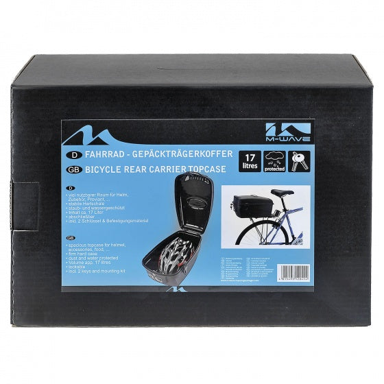 Caja de bicicletas en el embalaje minorista Amsterdam Black 17 litros
