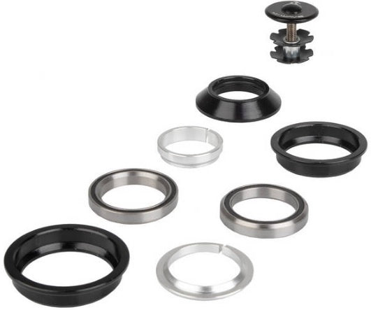 Testa a sfera M-Wave SS44 44 C Silver nero a 8 pezzi