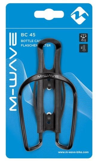 Supporto bidone m-wave bc 45 in plastica in alluminio nero