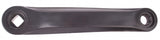 M-vågvev med täckstål 170 mm vänster svart